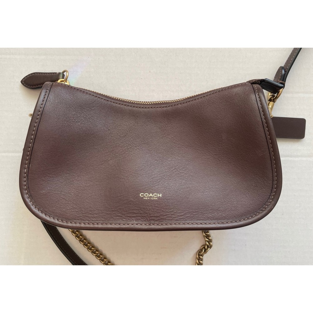 Coach Waverly Maple/Brass Crossbody - Picture 10 of 14